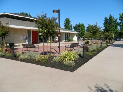 Berger Center courtyard